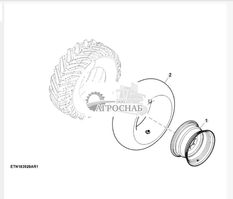 Заднее колесо, DW15L x 26 